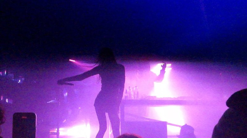 Snow Strippers in purple lighting, Saint Andrew's Hall